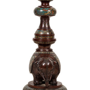 A Large Japanese Champlevé and