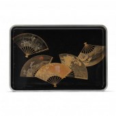 A LARGE JAPANESE LACQUER TRAY