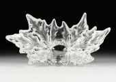 A LARGE LALIQUE FROSTED AND CL