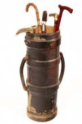 A large leather shell case, 73