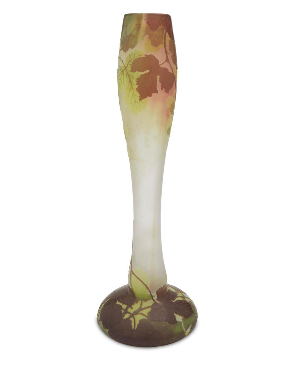 A LARGE LEGRAS CAMEO GLASS