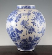 A large London delftware ovoid