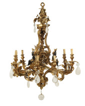A LARGE LOUIS XV-STYLE GILT-BR