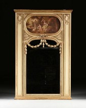 A LARGE LOUIS XVI STYLE GILT A