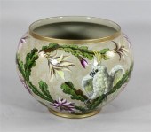 A large Luneville pottery jard