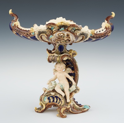 A Large Majolica Centerpiece