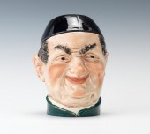 A Large Majolica Man's Head wi