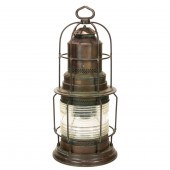 A LARGE MARITIME BRASS SHIP'S