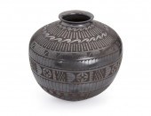 A LARGE MATA ORTIZ BLACKWARE P