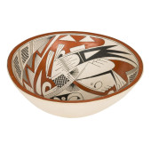 A LARGE MATA ORTIZ POTTERY BOW
