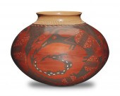 A LARGE MATA ORTIZ POTTERY OLL