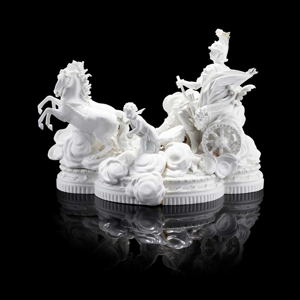 A LARGE MEISSEN PORCELAIN BLANC