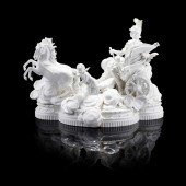 A LARGE MEISSEN PORCELAIN BLAN