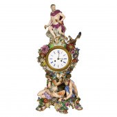 A LARGE MEISSEN PORCELAIN FIGU