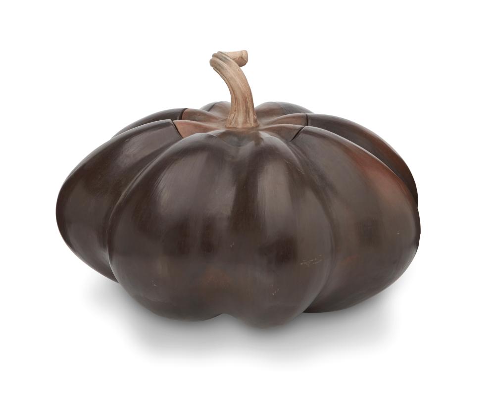 A LARGE MEXICAN BLACKWARE PUMPKIN