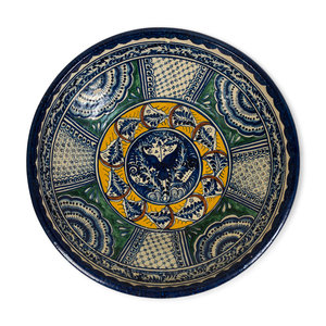 A Large Mexican Pottery Bowl Height