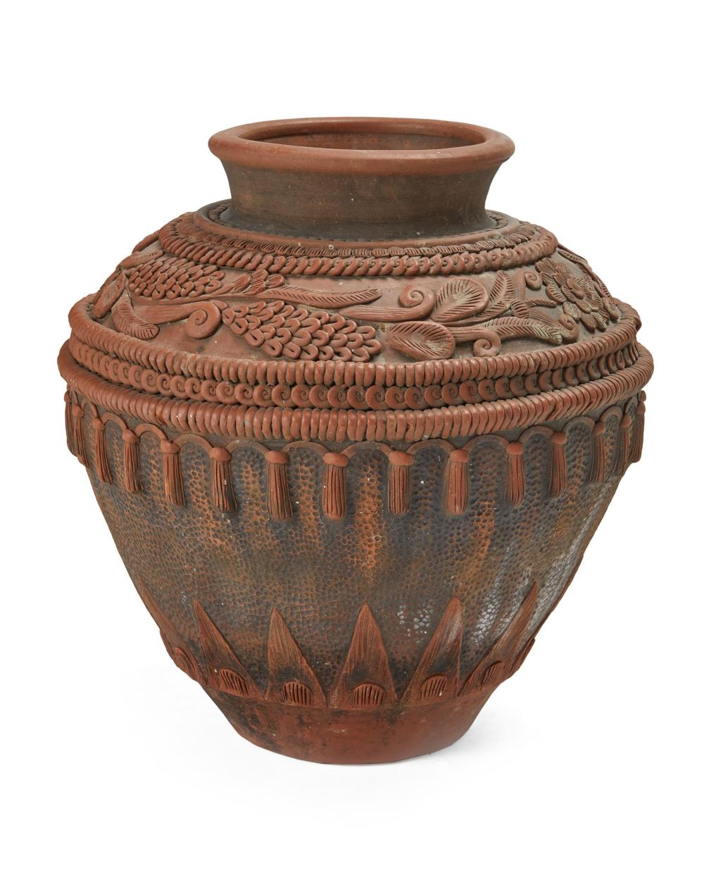 A LARGE MEXICAN TERRACOTTA GARDEN