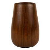 A LARGE MODERNIST TEAK TURNED