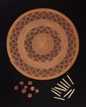 A LARGE MONO GAMBLING TRAY, WO