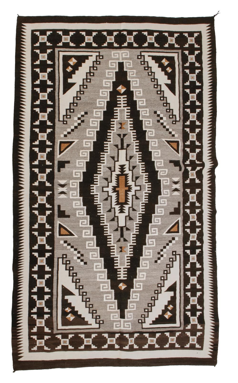 A LARGE NAVAJO TWO GREY HILLS