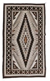 A LARGE NAVAJO TWO GREY HILLS