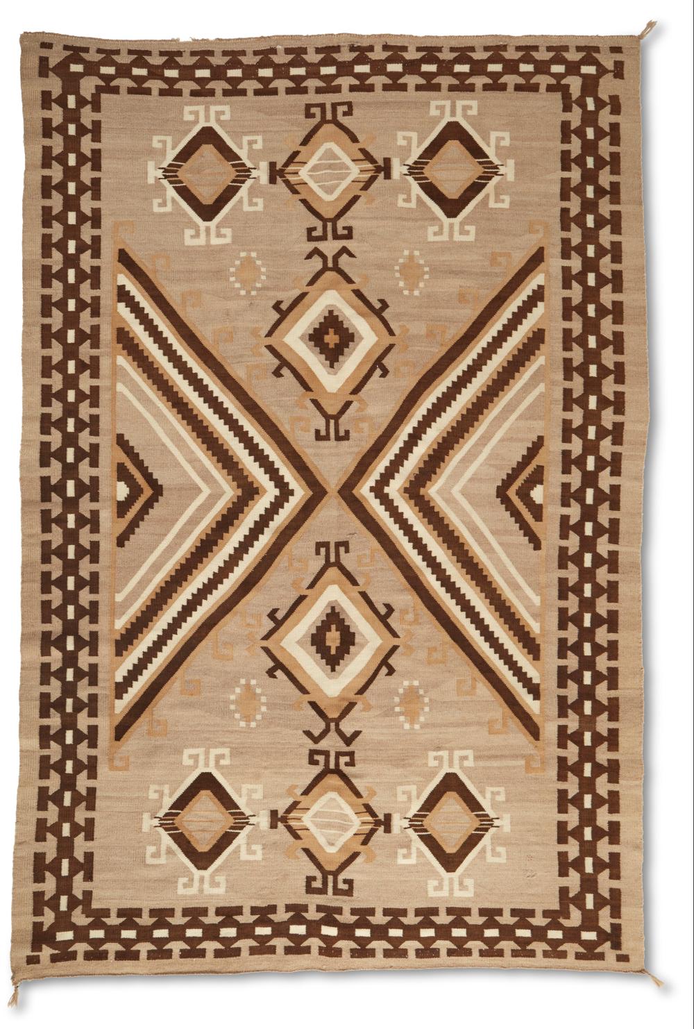 A LARGE NAVAJO TWO GREY HILLS