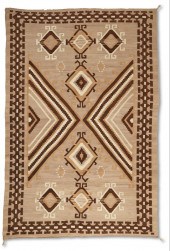 A LARGE NAVAJO TWO GREY HILLS
