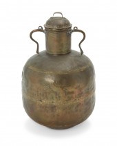 A LARGE NORTH AFRICAN BRASS ST