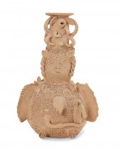A LARGE OAXACAN FOLK POTTERY F