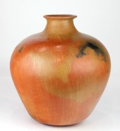 A LARGE OAXACAN REDWARE OVOID