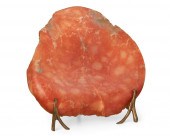 A LARGE ORANGE QUARTZ SPECIMEN