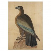 A LARGE PAINTING OF A SEA EAGL