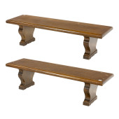 A LARGE PAIR OF ARTS AND CRAFT