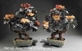 A Large Pair of Chinese Carved