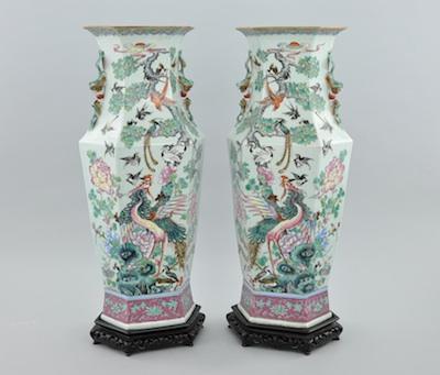 A Large Pair of Chinese Porcelain