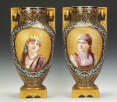 A Large Pair of Coralene & Ena