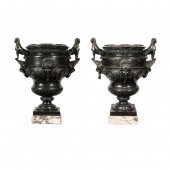 A LARGE PAIR OF EGYPTIAN REVIV