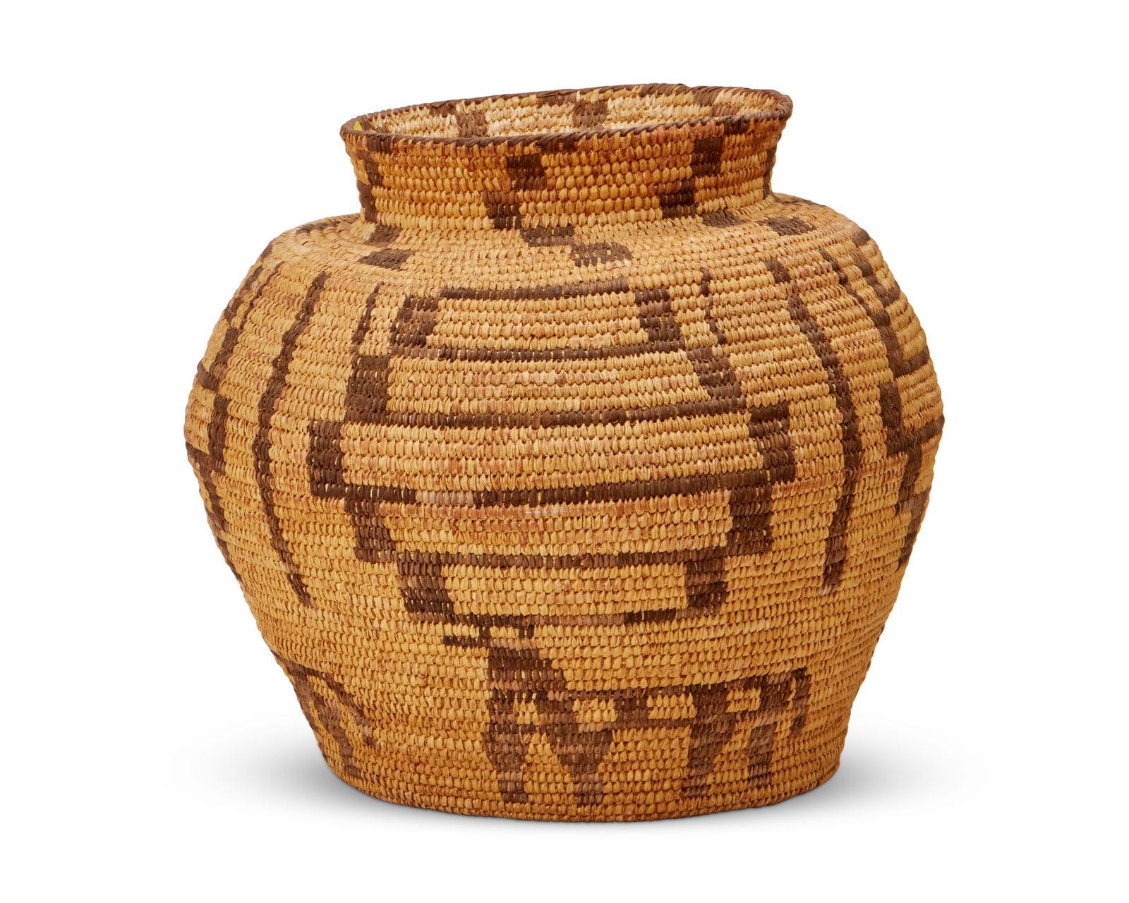 A LARGE PAPAGO PICTORIAL BASKETRY