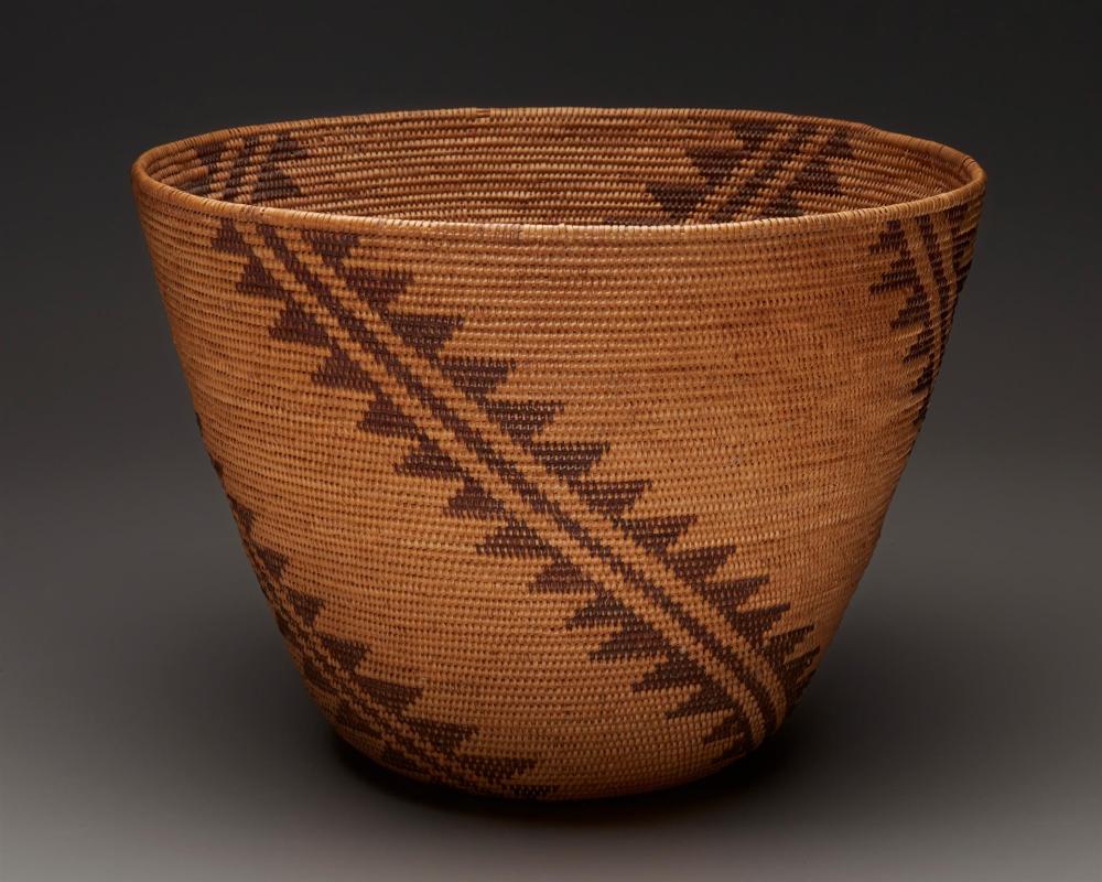 A LARGE POLYCHROME MAIDU STORAGE