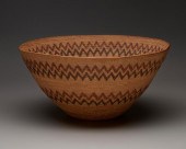 A LARGE POLYCHROME YOKUTS MUSH