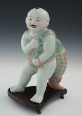 A Large Porcelain Figure of Ba