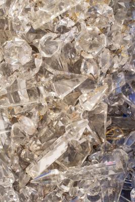 A large quantity of lustre glass