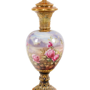 A Large Royal Bonn Painted