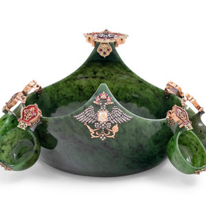 A Large Russian 14-Karat Gold,