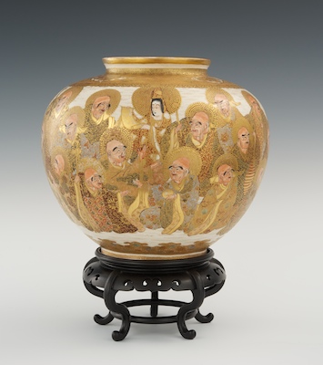 A Large Satsuma Vase Meiji Period