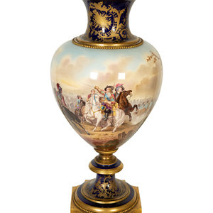 A Large Sèvres Style Porcelain