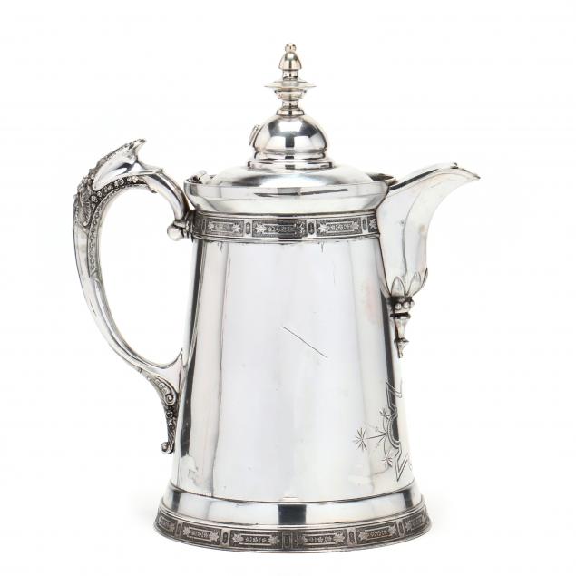 A LARGE SILVER-PLATED LEMONADE