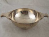 A large silver quaich hallmark