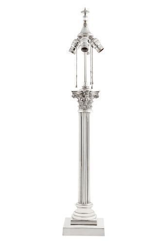 A LARGE SILVERPLATE CORINTHIAN