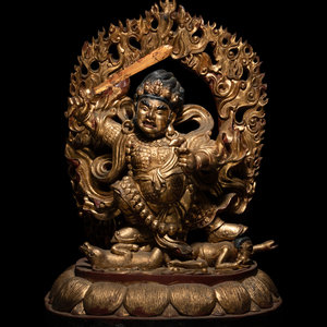 A Large Sino-Tibetan Gilt and